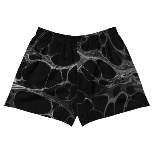 Black Acid Women's Gym Shorts